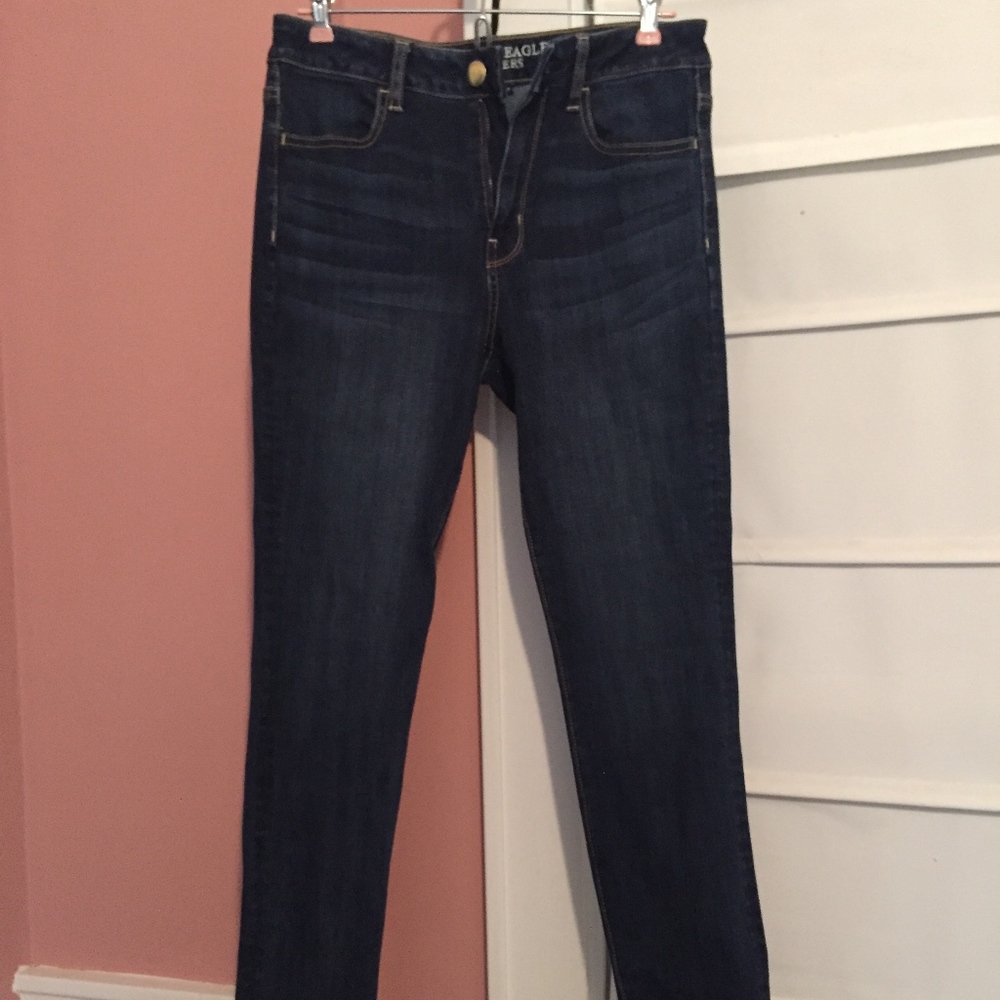 American Eagle Hi-Rise Dark Wash Jeggings